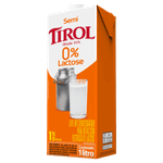 Leite UHT Semidesnatado Zero Lactose Tirol Premiare Caixa com Tampa 1l