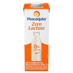 Leite UHT Semidesnatado Zero Lactose Piracanjuba Caixa com Tampa 1l