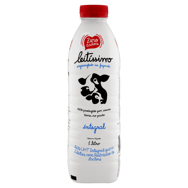Leite UHT Integral Zero Lactose Leitíssimo Garrafa 1l