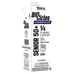 Leite UHT Semidesnatado Zero Lactose Tirol Biociclos Senior 50+ Caixa com Tampa 1l
