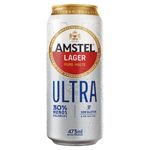 Cerveja Lager Puro Malte sem Glúten Amstel Ultra Lata 473ml