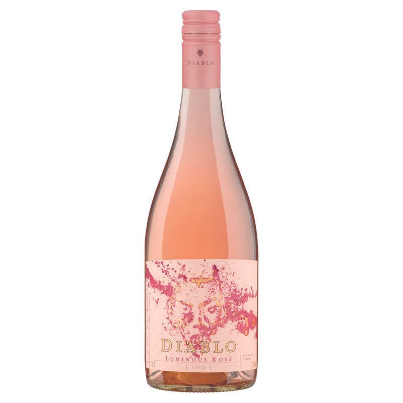 Vinho Chileno Rosé Meio Seco Luminous Diablo Garrafa 750ml