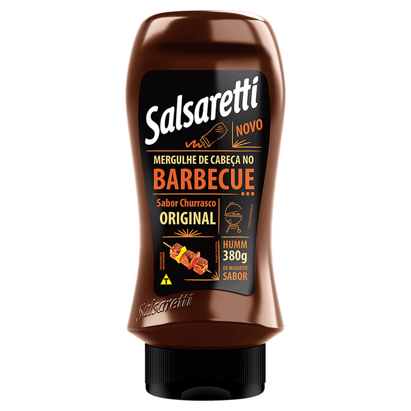 Molho Barbecue Churrasco Original Salsaretti Squeeze 380g