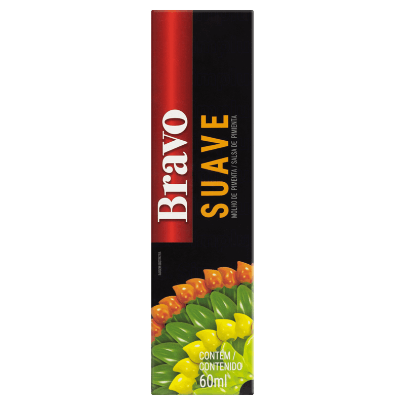 Molho de Pimenta Suave Bravo Frasco 60ml