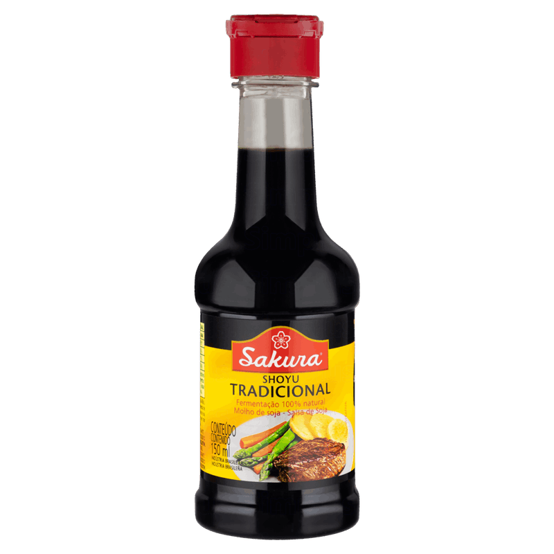 Molho Shoyu Tradicional Sakura Frasco 150ml