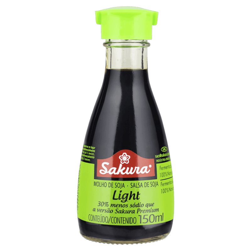 Molho de Soja Light Sakura Vidro 150ml