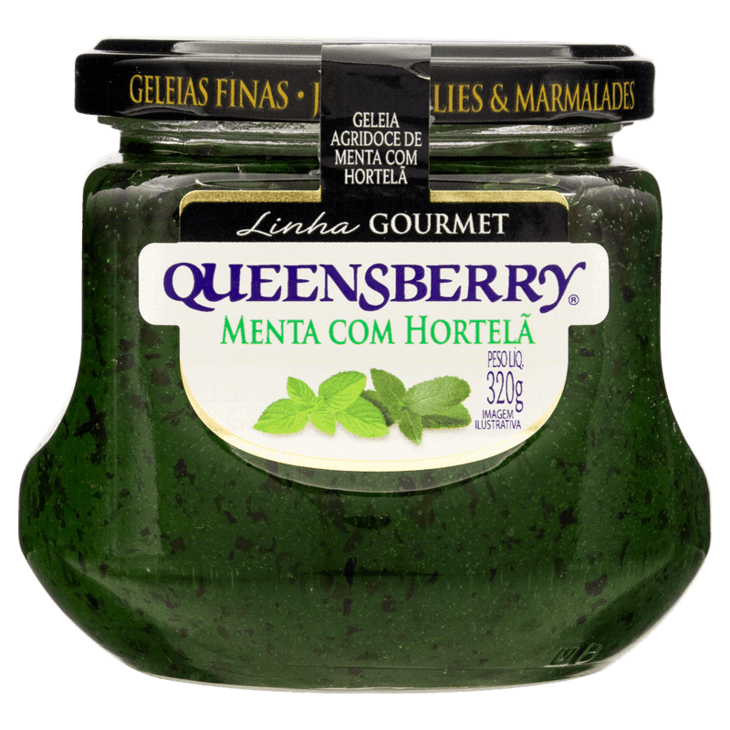 Geleia Agridoce Menta com Hortelã Queensberry Gourmet Vidro 320g
