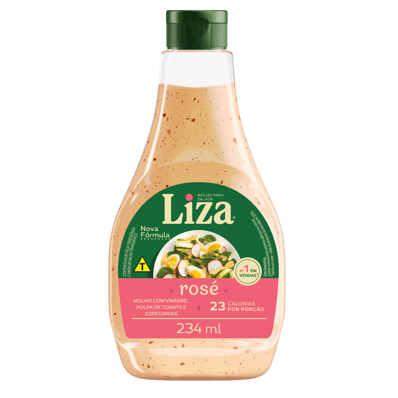 Molho para Salada Rosé Liza Squeeze 234ml