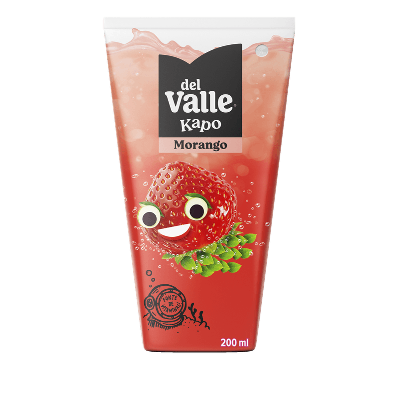 Refresco Adoçado Morango Del Valle Kapo Caixa 200ml