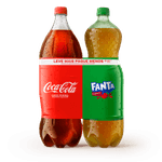 Kit Refrigerante Coca-Cola Original + Guaraná Fanta 2l Cada Leve Mais Pague Menos