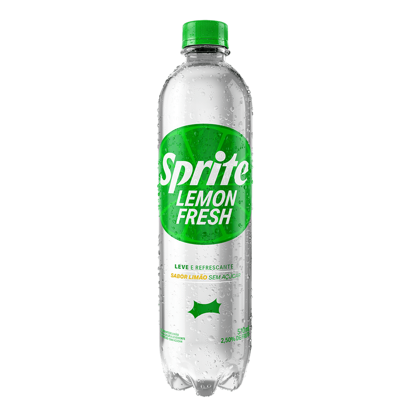 Refrigerante Lemon Fresh Sem Açúcar Sprite Garrafa 510ml