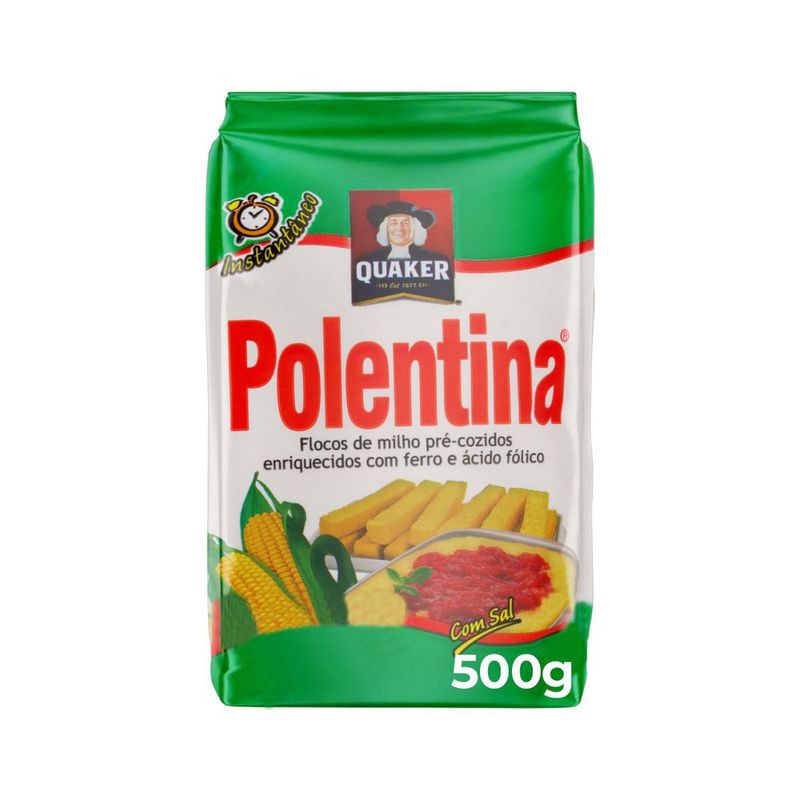 Flocos de Milho Pré-Cozido Quaker Polentina Pacote 500g