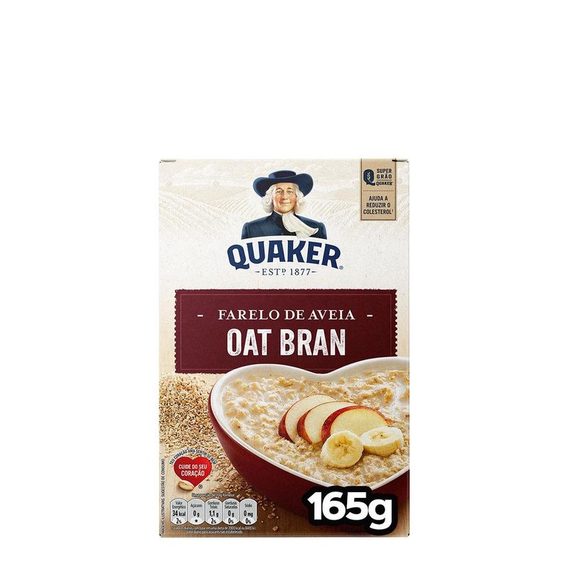 Farelo de Aveia Quaker Oat Bran Caixa 165g
