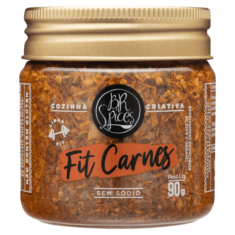 Tempero para Carne Zero Sódio BR Spices Fit Pote 90g