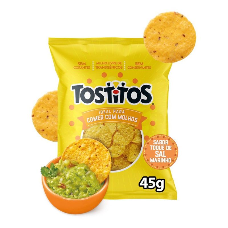 Salgadinho de Milho Toque de Sal Marinho Tostitos Pacote 45g