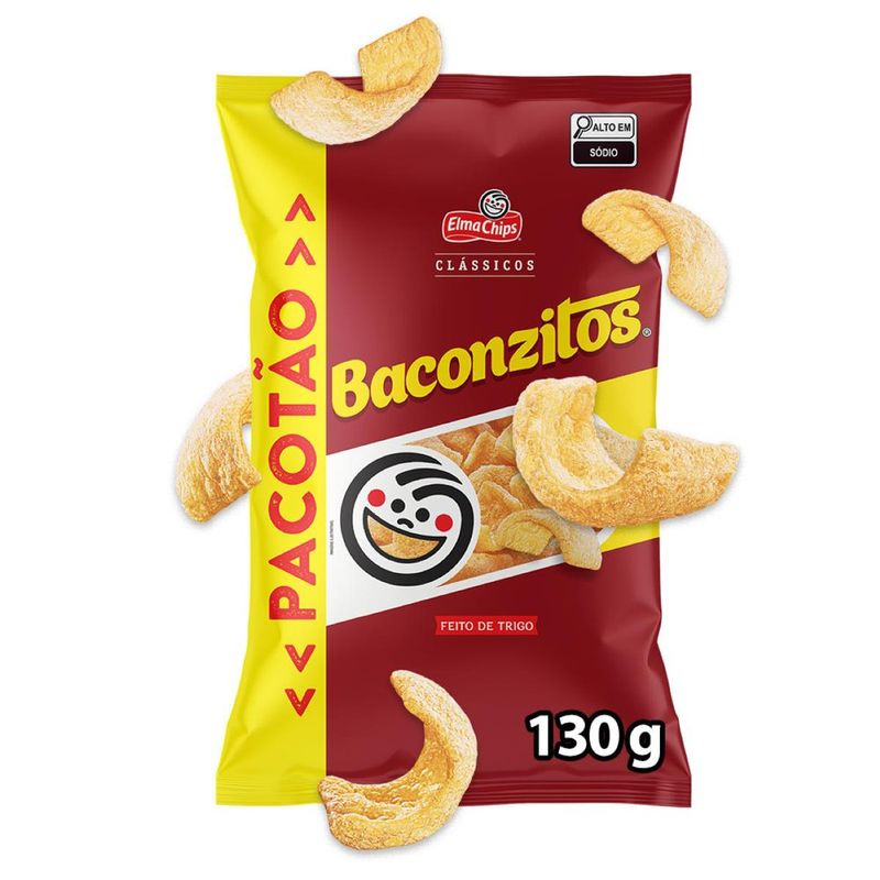 Salgadinho de Trigo Baconzitos Clássicos Pacotão 130g