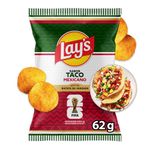 Batata Frita Lisa Taco Mexicano FIFA Lay's Pacote 62g