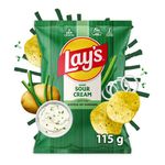 Batata Frita Lisa Sour Cream Lay's Pacote 115g