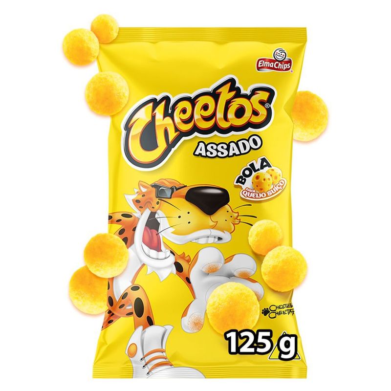 Salgadinho de Milho Bola Queijo Suíço Elma Chips Cheetos Pacote 125g
