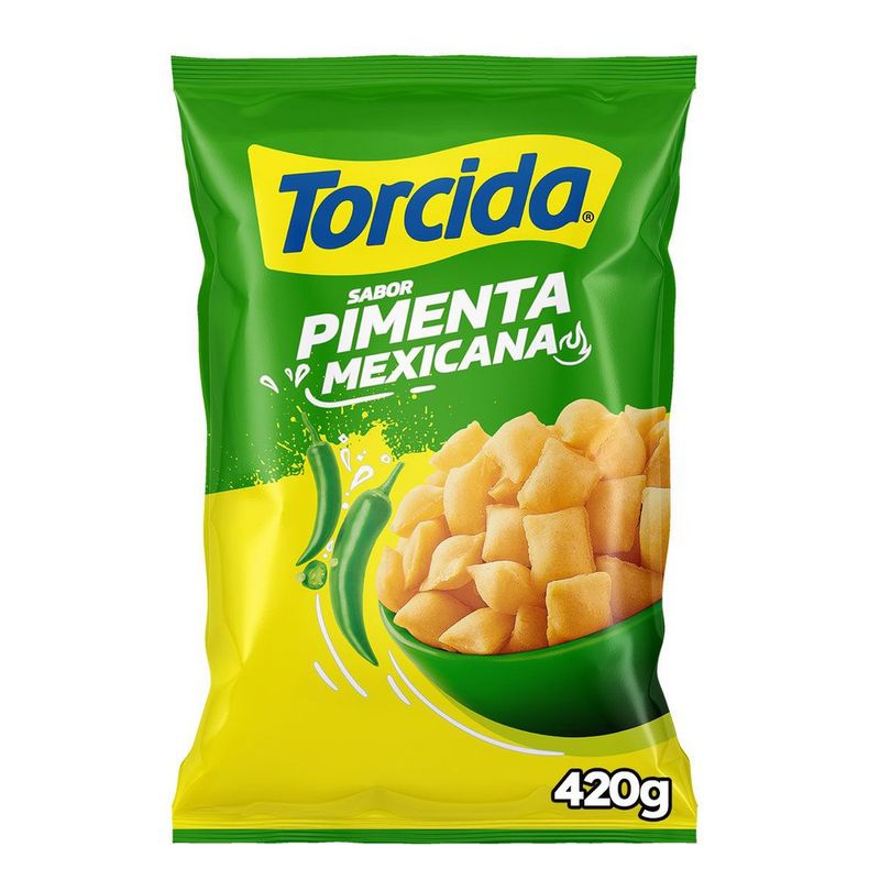 Salgadinho de Trigo Pimenta Mexicana Torcida Pacote 420g