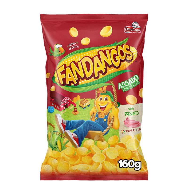 Salgadinho de Milho Presunto Elma Chips Fandangos Pacote 160g