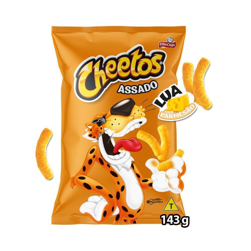 Salgadinho de Milho Lua Parmesão Elma Chips Cheetos Pacote 143g