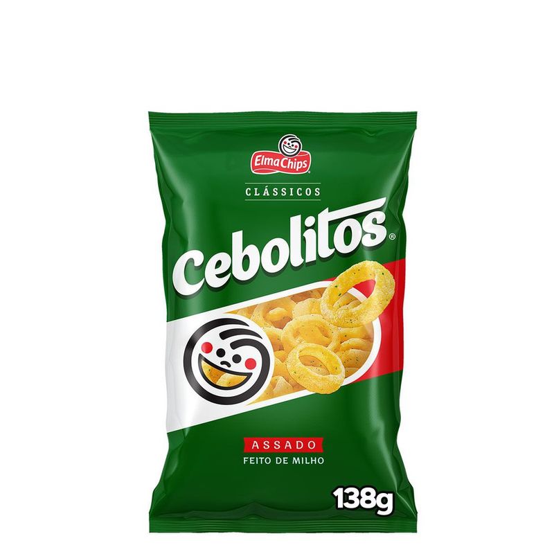 Salgadinho de Milho Elma Chips Cebolitos Clássicos Pacote 138g