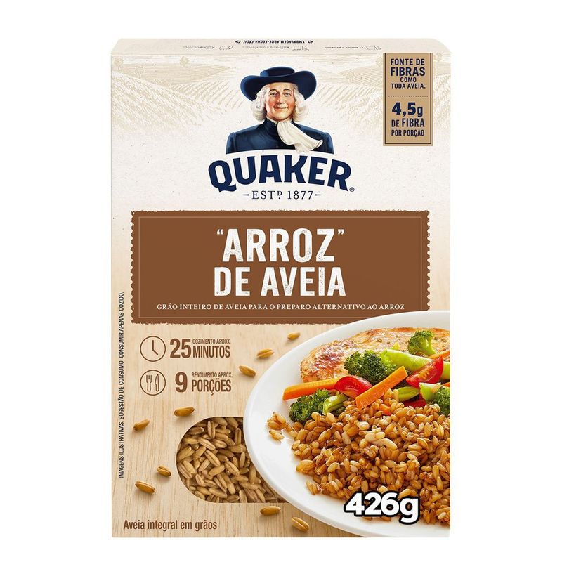 Aveia Grãos Integral Quaker Caixa 426g