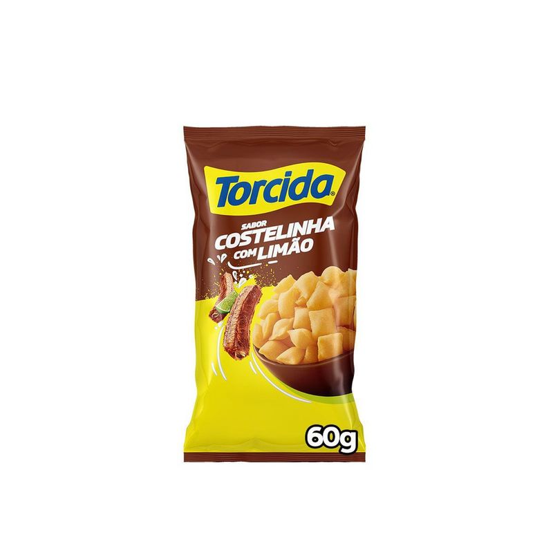 Salgadinho de Trigo Costelinha com Limão Torcida Pacote 60g