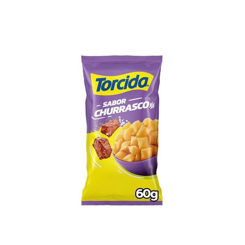 Salgadinho de Trigo Churrasco Torcida Pacote 60g