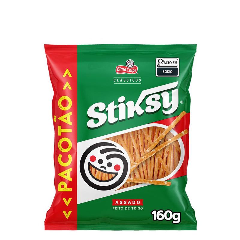 Palitinho de Trigo Elma Chips Stiksy Clássicos Pacotão 160g