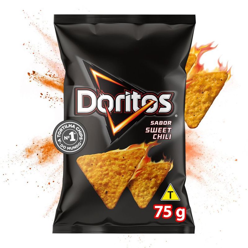 Salgadinho de Milho Sweet Chili Doritos Pacote 75g