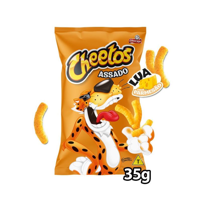Salgadinho de Milho Lua Parmesão Elma Chips Cheetos Pacote 35g