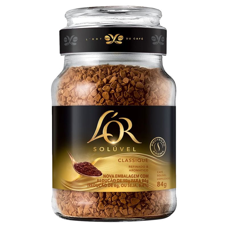 Cafe Soluvel Liofilizado Classique L´or Vidro 84gr