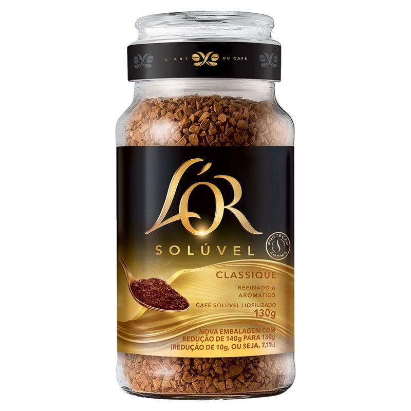 Cafe Soluvel Liofilizado Classique L´or Vidro 130gr