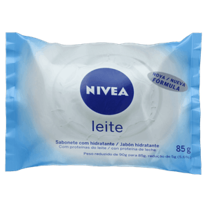Sabonete Barra Hidratante Leite Nivea Flow Pack 85g
