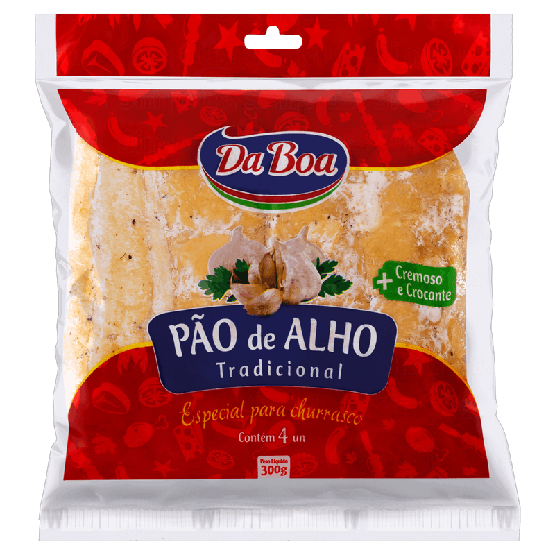 Pão de Alho Tradicional Da Boa Pacote 300g
