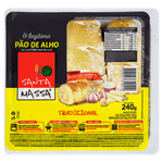 Pão de Alho Tradicional Santa Massa Bandeja 240g