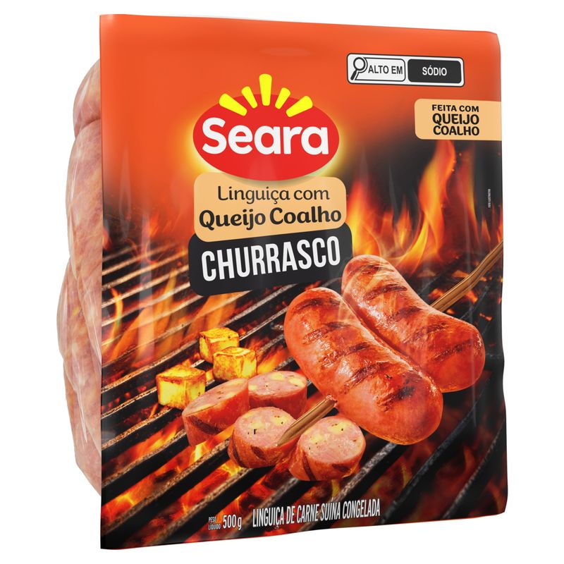 Linguiça de Carne Suína com Queijo Coalho Seara Churrasco 500g