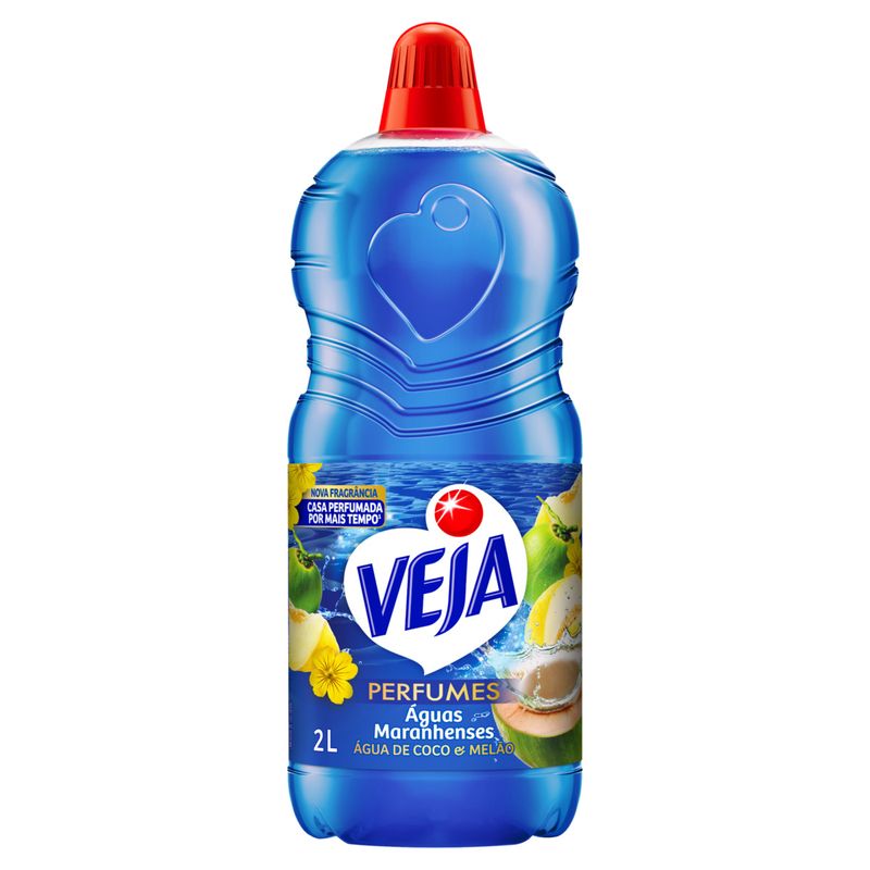 Limpador Perfumado Água de Coco e Melão Veja Perfumes Águas Maranhenses Frasco 2l