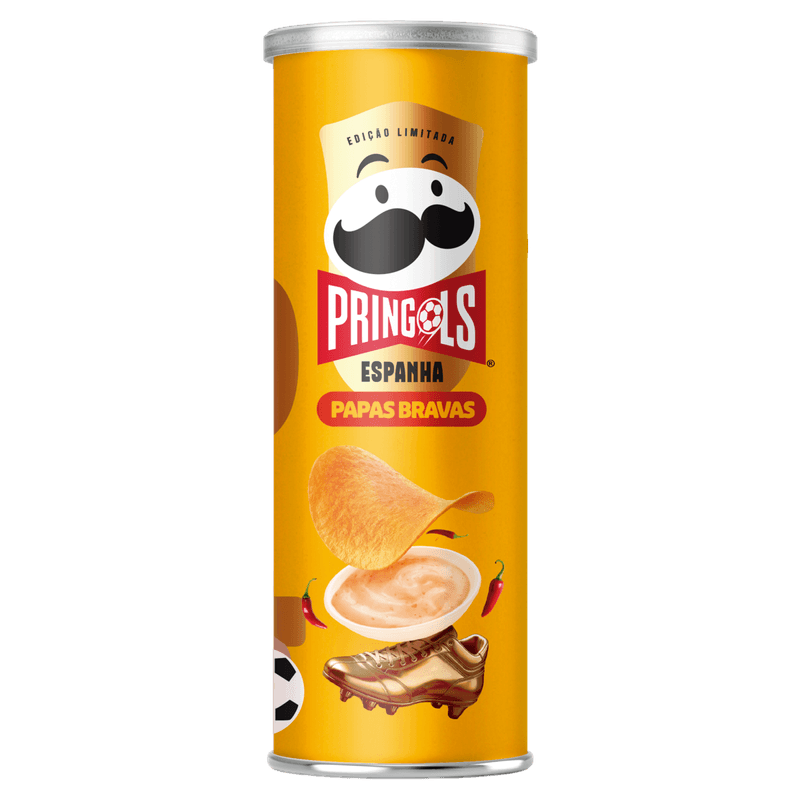 Salgadinho de Batata Papas Bravas Espanha Pringols Tubo 100g