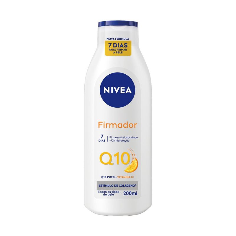 Loção Hidratante Firmador Nivea Q10 + Todos Os Tipos De Pele Vitamina C Frasco 200ml