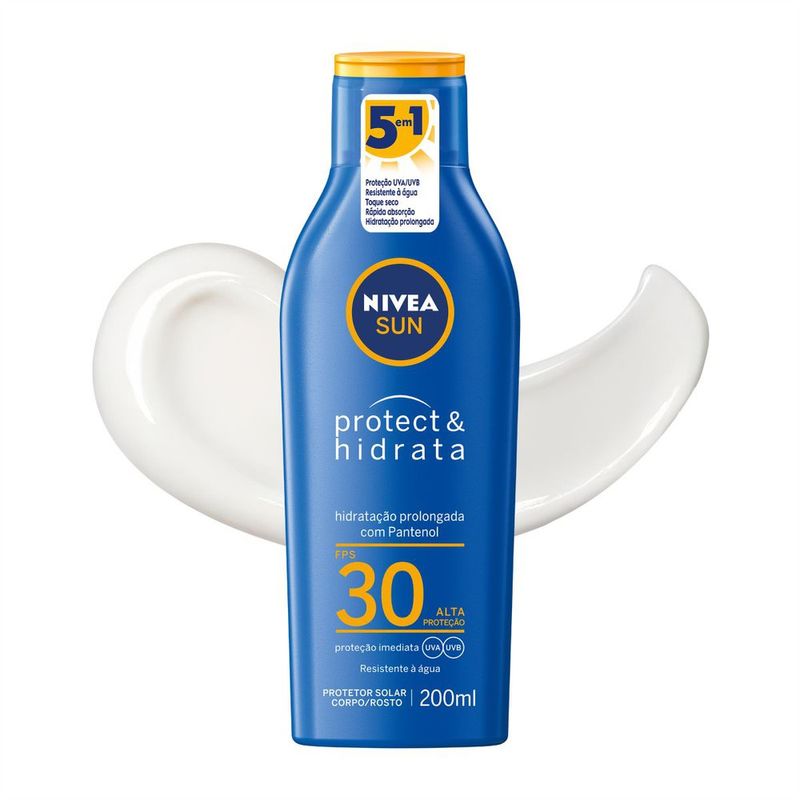 Protetor Solar Protect & Hidrata FPS 30 Nivea Sun Frasco 200ml