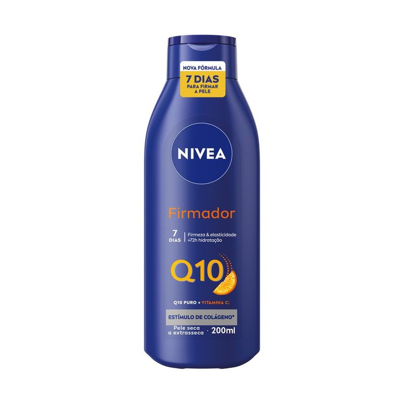 Loção Hidratante Firmador Nivea Q10 + Vitamina C Pele Seca Frasco 200ml