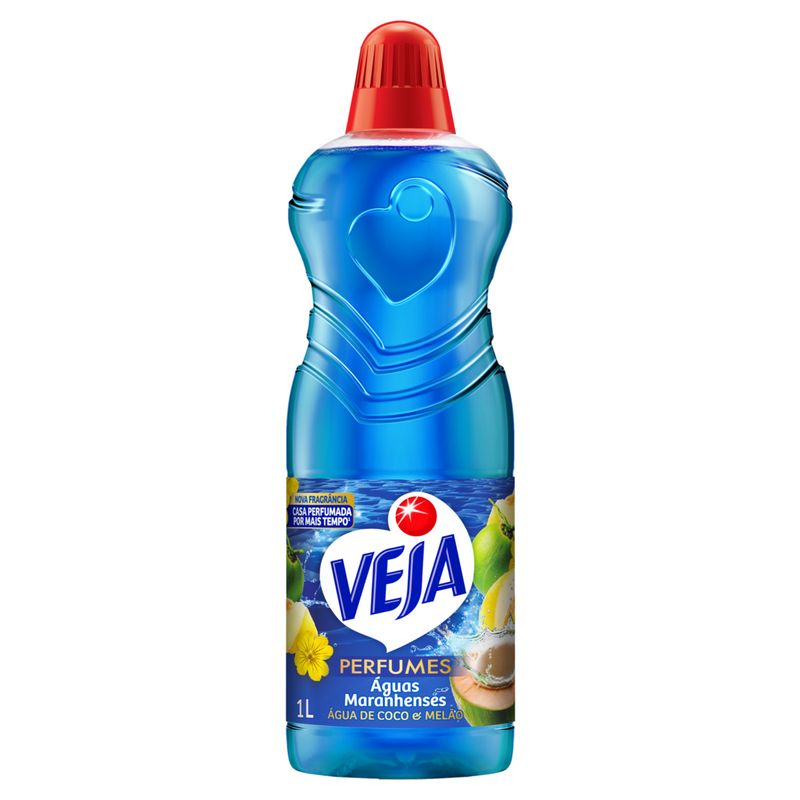Limpador Perfumado Água de Coco e Melão Veja Perfumes Águas Maranhenses Frasco 1l