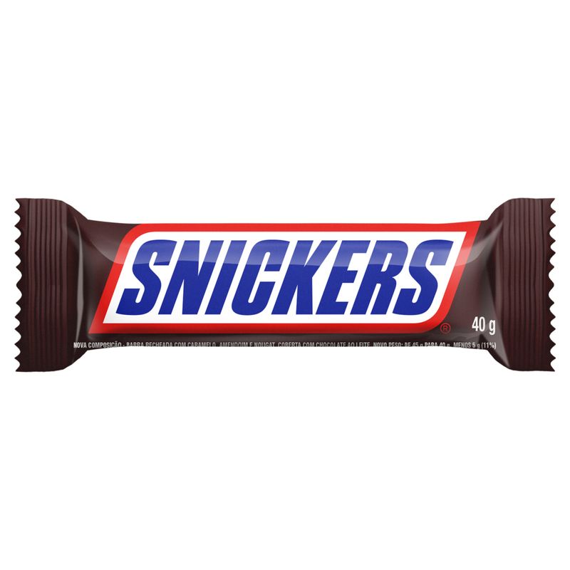 Chocolate Snickers Pacote 40g