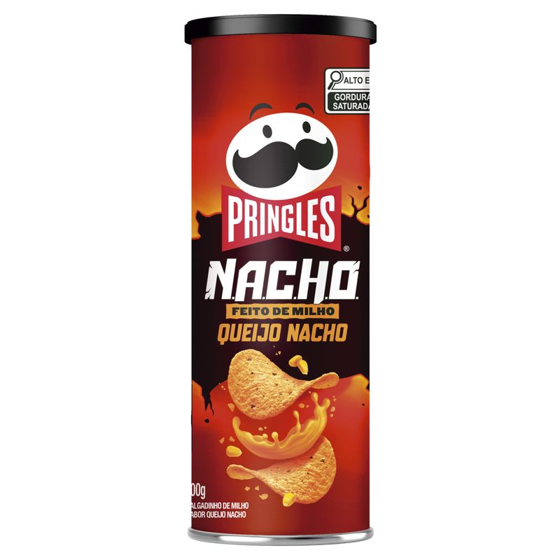 Salgadinho de Milho Queijo Pringles Nacho Tubo 100g