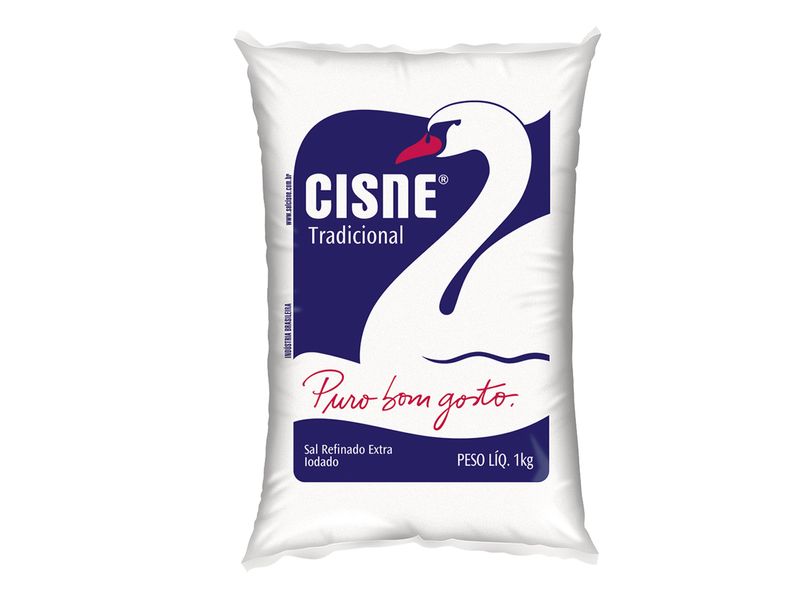 Sal Refinado Cisne Pacote 1kg
