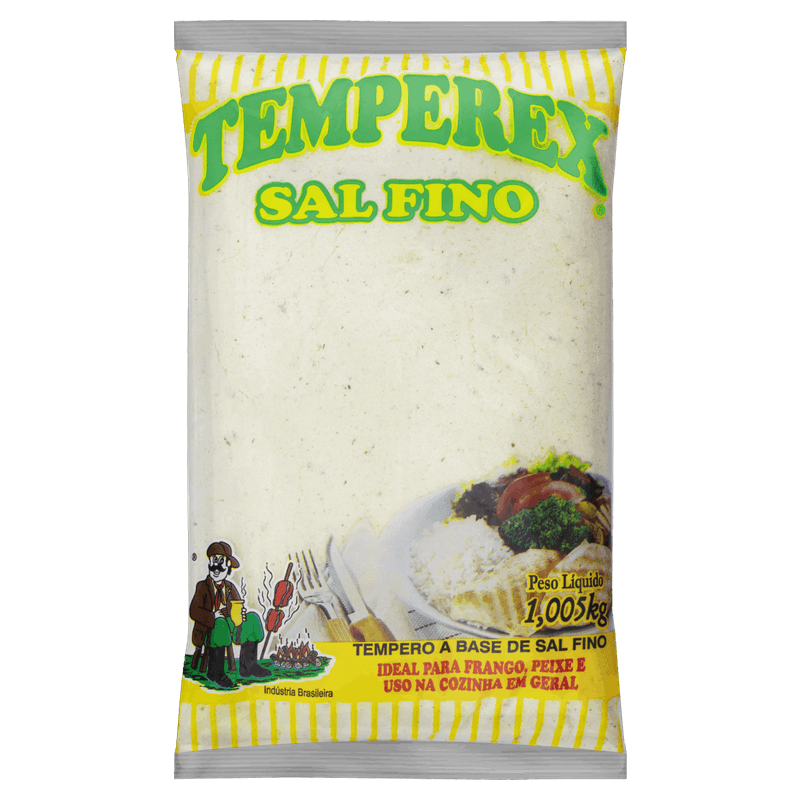 Sal Refinado Temperex Pacote 1,005kg