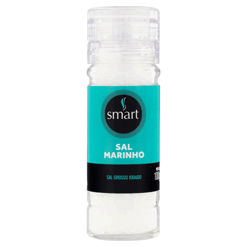 Sal Marinho Grosso com Moedor Smart Vidro 100g